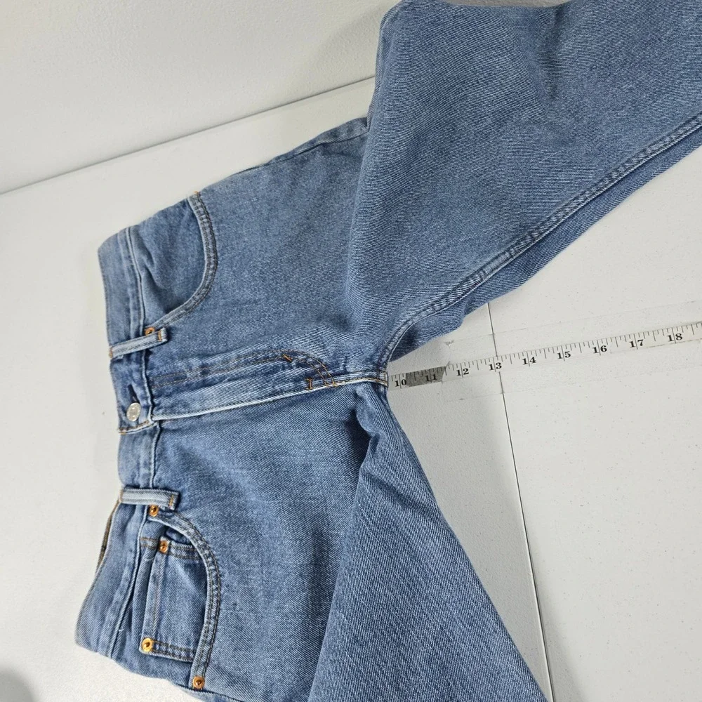Levi Strauss 505 Regular Fit Straight Leg Jeans Blue Denim Mens 31x34 14369